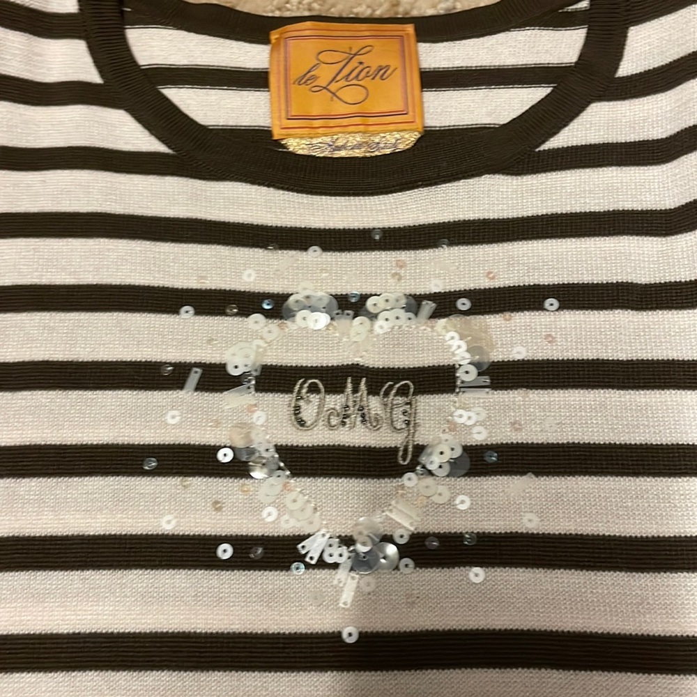 Le Lion XS Cotton Stripe OMG Sweater
